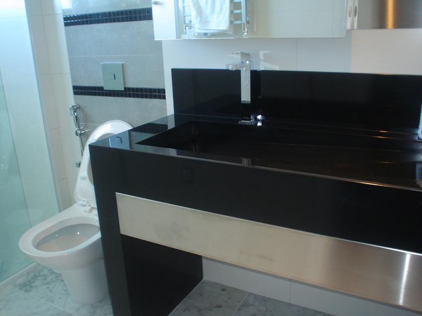 Bancada em Corian® preto